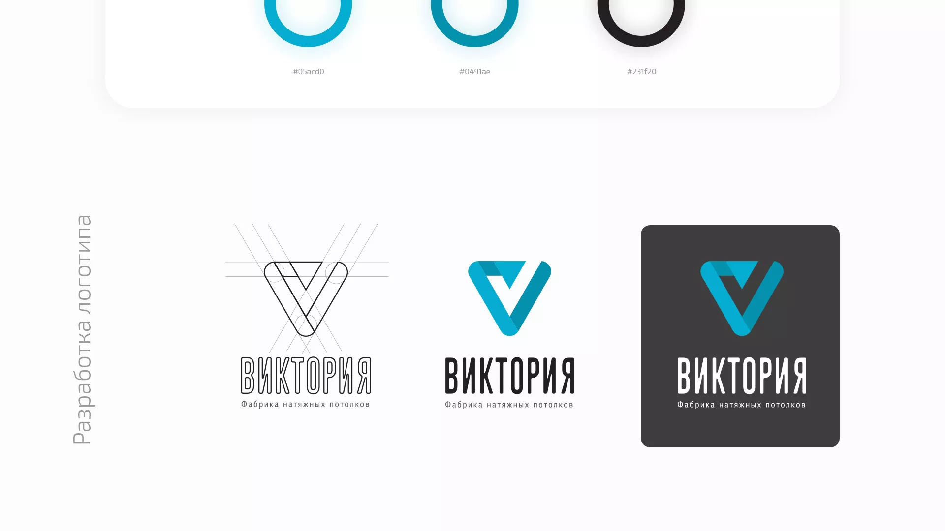 Разработка фирменного стиля компании по продаже и установке натяжных потолков в Советске